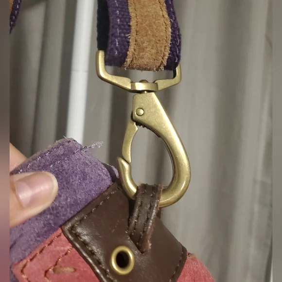 LUCKY Floral Canvas Suede Tote Bag - Picture 10 of 15